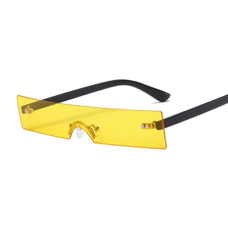 Electra Rimless Rectangle Sunglasses - Rad Sunnies