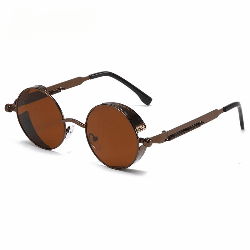 Fox Steampunk Round Sunglasses - Rad Sunnies