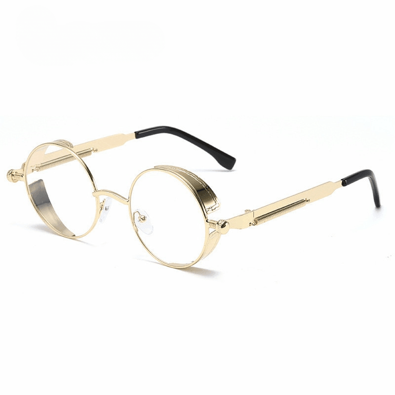 Fox Steampunk Round Sunglasses - Rad Sunnies