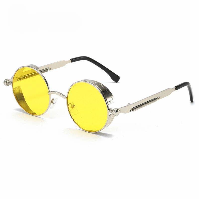 Fox Steampunk Round Sunglasses - Rad Sunnies