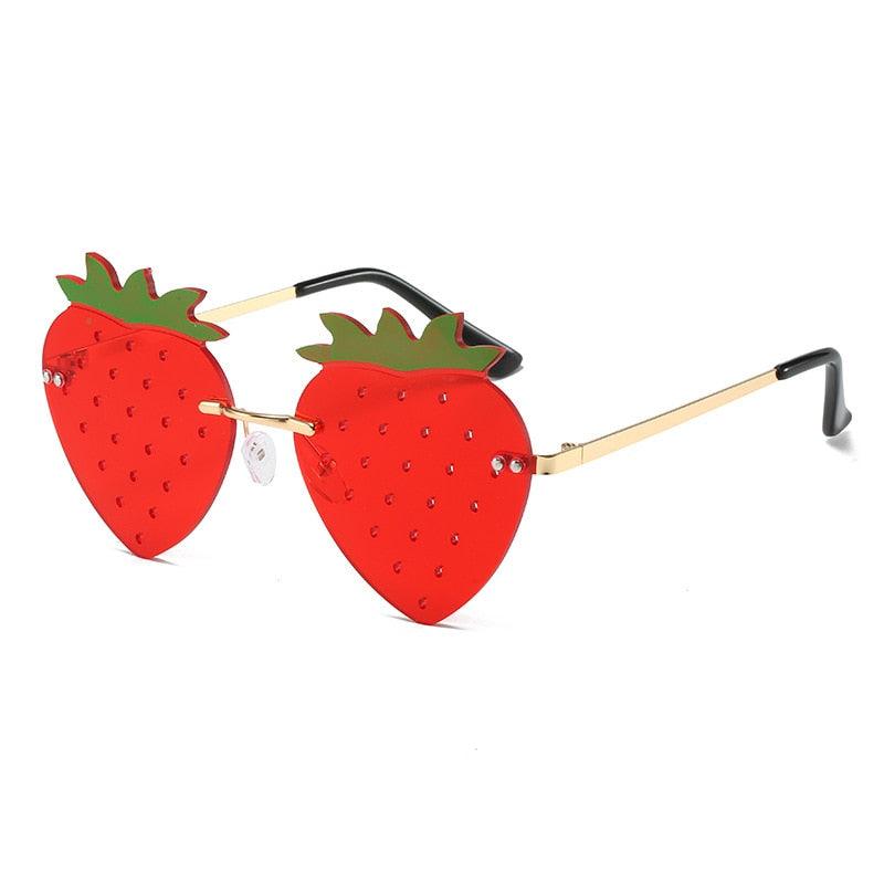 Fresa Rimless Strawberry Sunglasses - Rad Sunnies