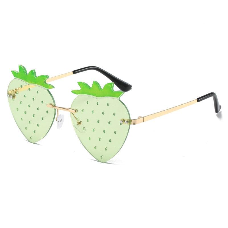 Fresa Rimless Strawberry Sunglasses - Rad Sunnies