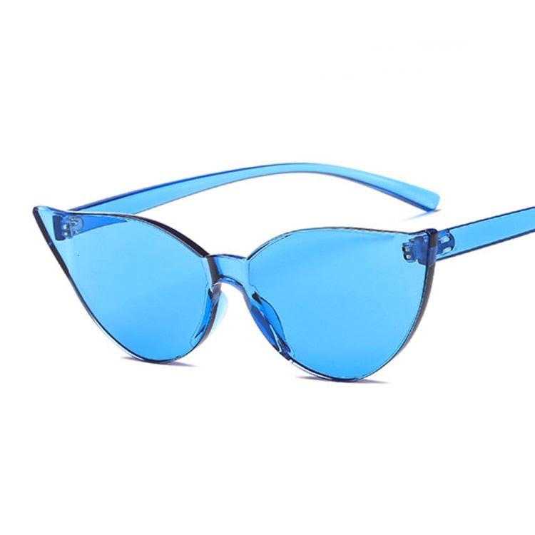 Johanna Rimless Cat Eye Sunglasses - Rad Sunnies