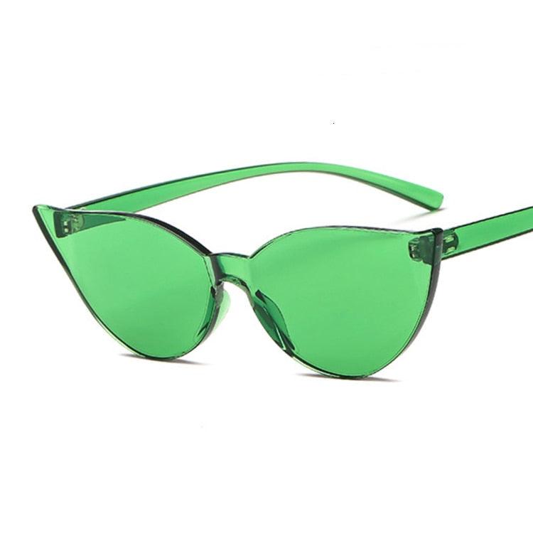 Johanna Rimless Cat Eye Sunglasses - Rad Sunnies