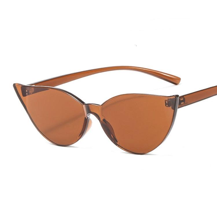 Johanna Rimless Cat Eye Sunglasses - Rad Sunnies