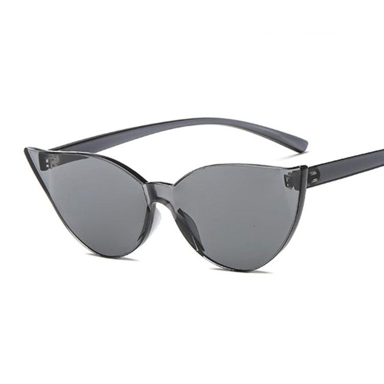 Johanna Rimless Cat Eye Sunglasses - Rad Sunnies