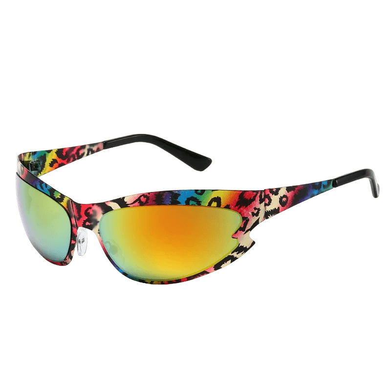 Keiko Steampunk Wrap Around Sunglasses - Rad Sunnies