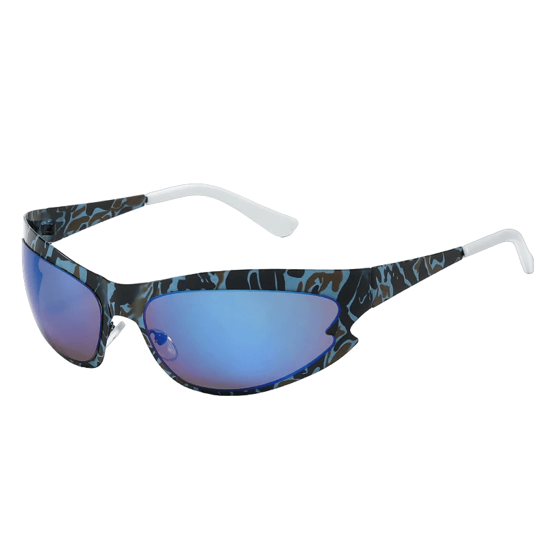 Keiko Steampunk Wrap Around Sunglasses - Rad Sunnies