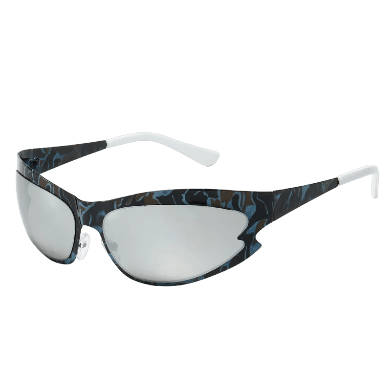 Keiko Steampunk Wrap Around Sunglasses - Rad Sunnies