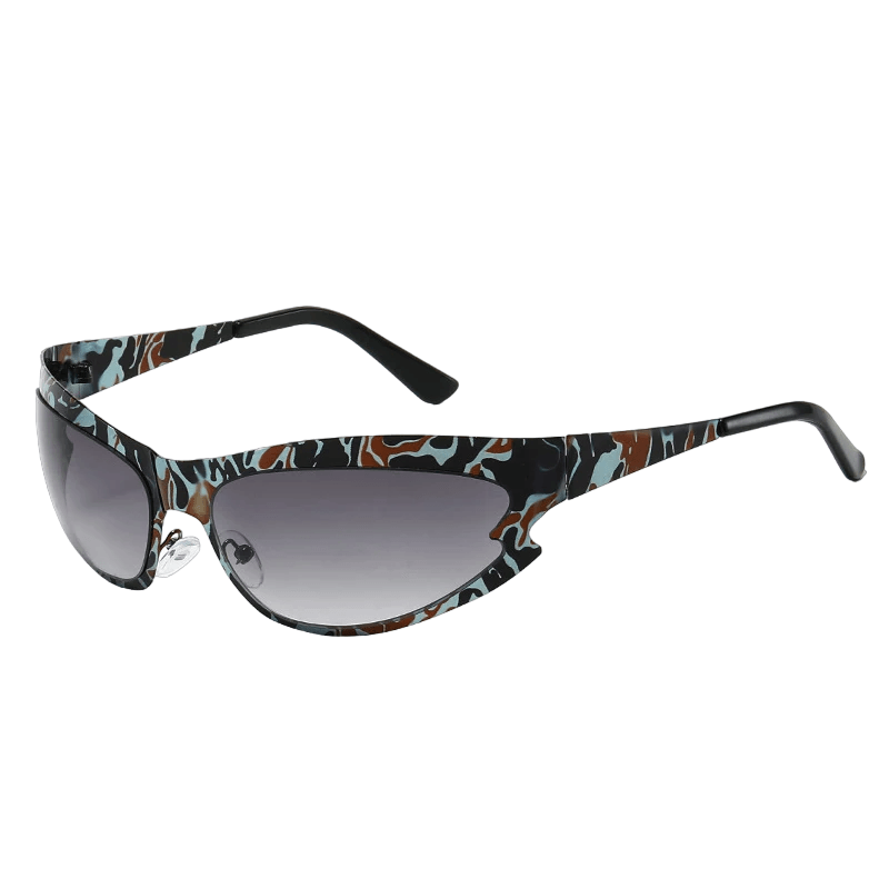 Keiko Steampunk Wrap Around Sunglasses - Rad Sunnies