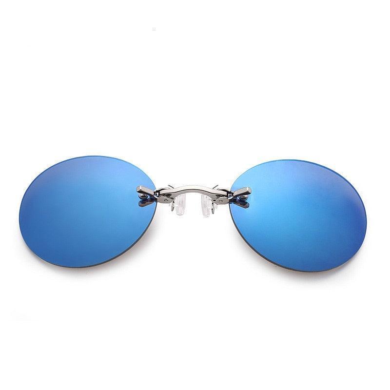Matrix Morpheus Rimless Oval Sunglasses - Rad Sunnies