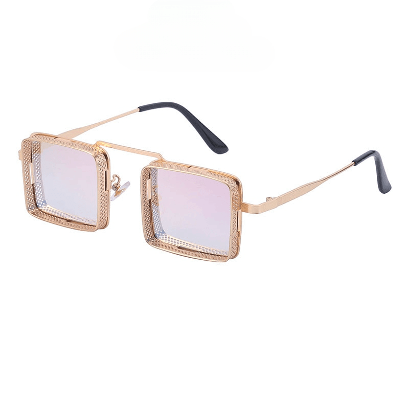 Quirky Steampunk Square Sunglasses - Rad Sunnies