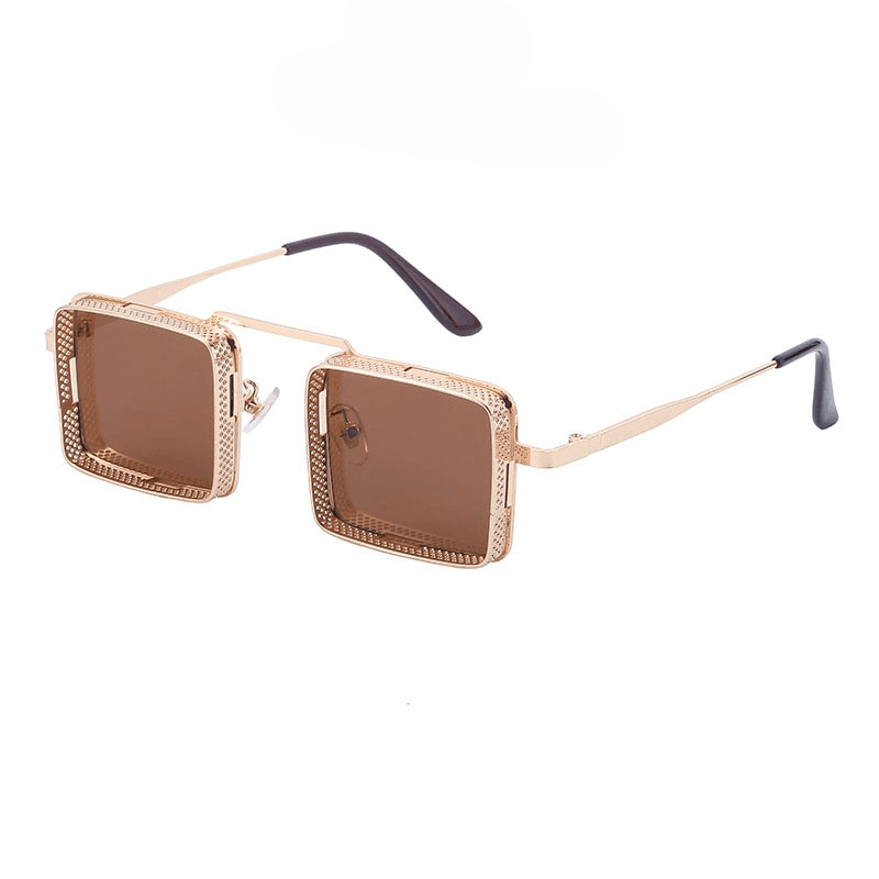 Quirky Steampunk Square Sunglasses - Rad Sunnies