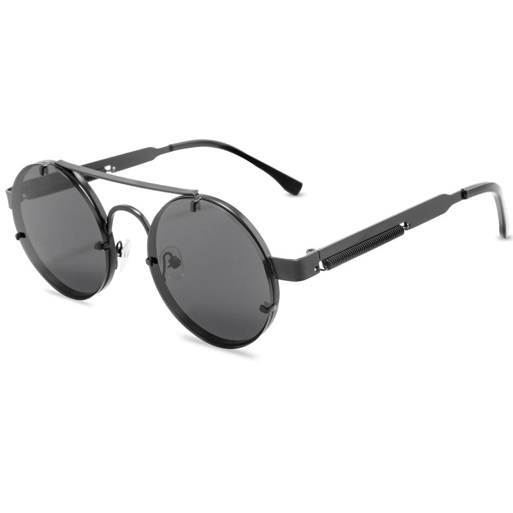 Zora Steampunk Round Sunglasses - Rad Sunnies