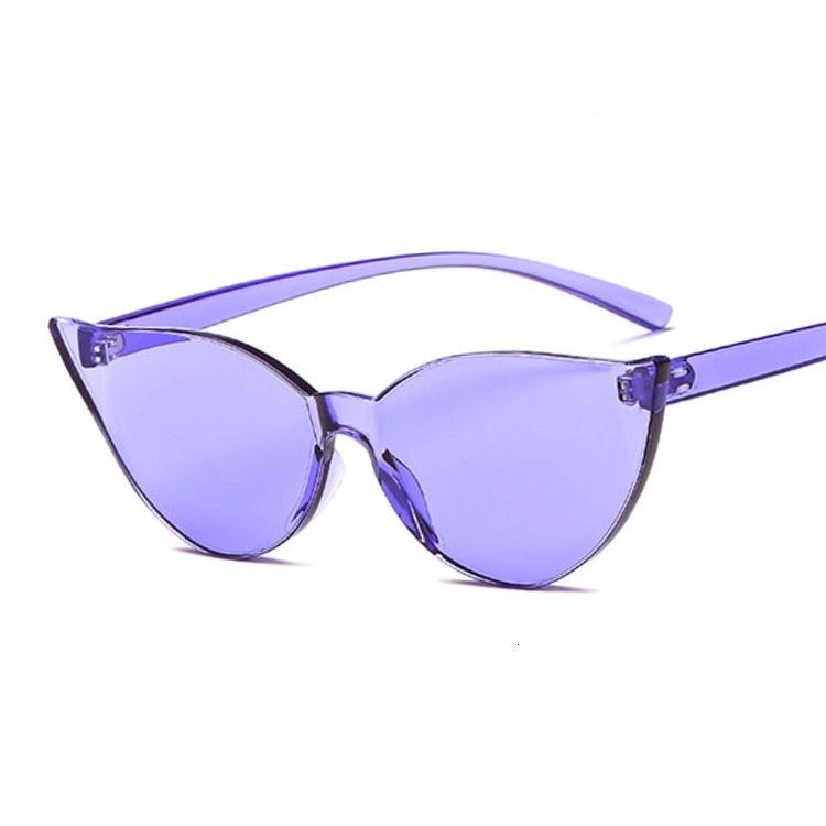 Johanna Rimless Cat Eye Sunglasses - Rad Sunnies