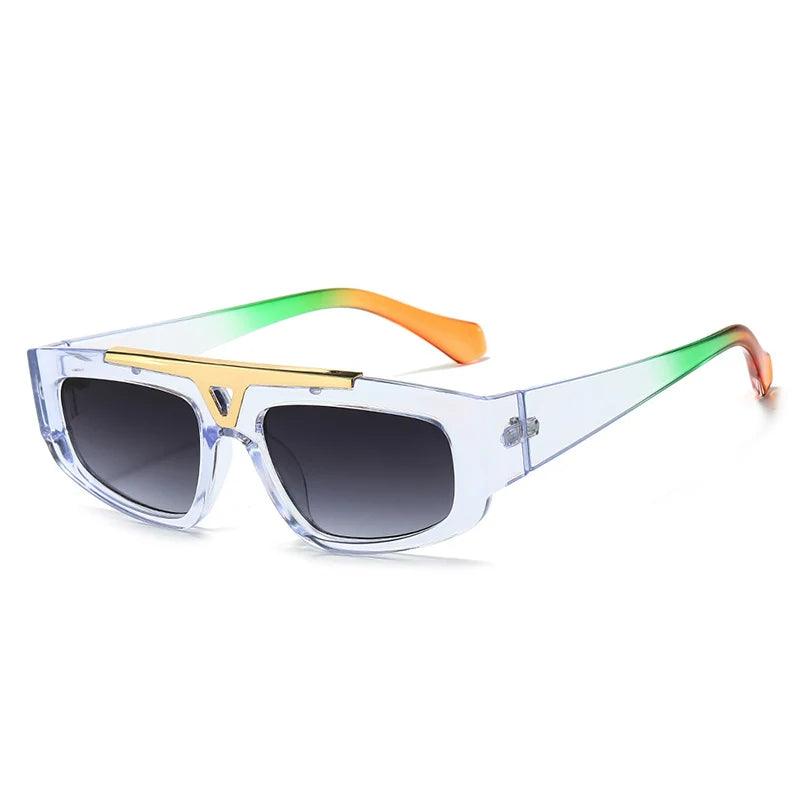 Azriel Retro Rectangular Sunglasses - Rad Sunnies