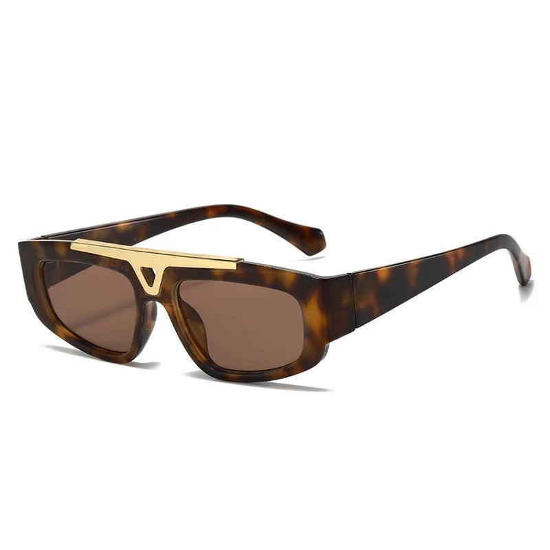Azriel Retro Rectangular Sunglasses - Rad Sunnies