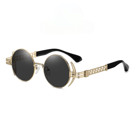 Cheshire Steampunk Round Sunglasses - Rad Sunnies