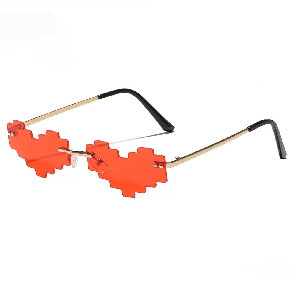 Cirrus Rimless Heart Sunglasses - Rad Sunnies