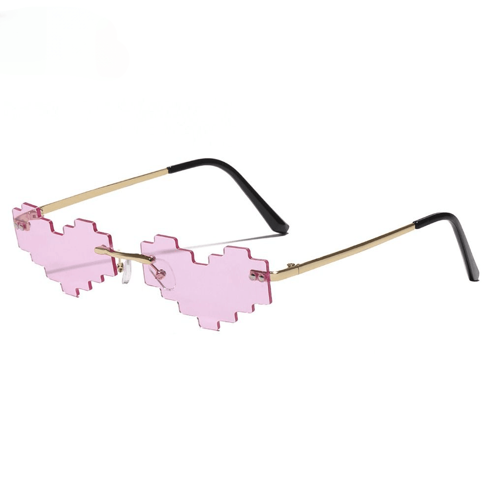 Cirrus Rimless Heart Sunglasses - Rad Sunnies