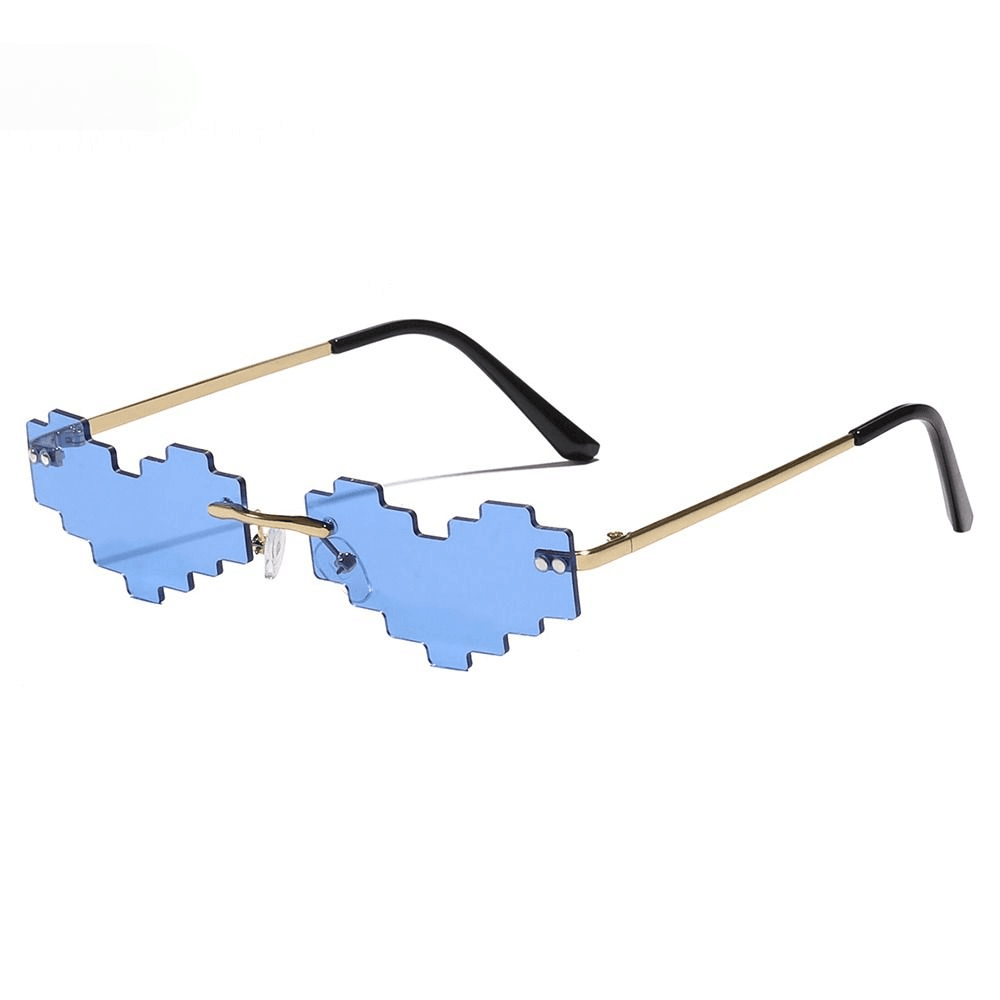 Cirrus Rimless Heart Sunglasses - Rad Sunnies