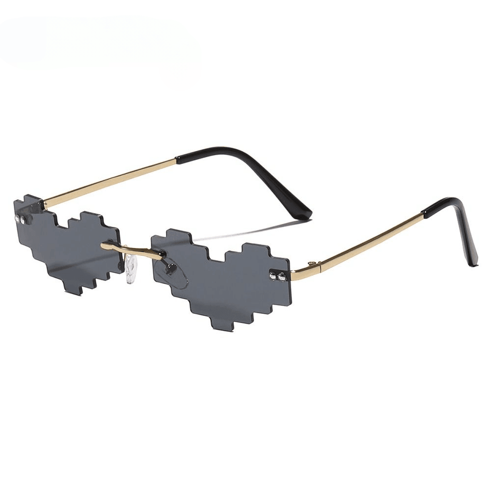 Cirrus Rimless Heart Sunglasses - Rad Sunnies