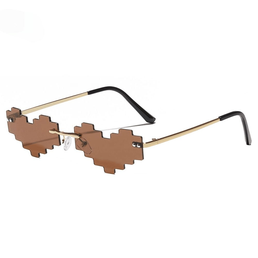 Cirrus Rimless Heart Sunglasses - Rad Sunnies