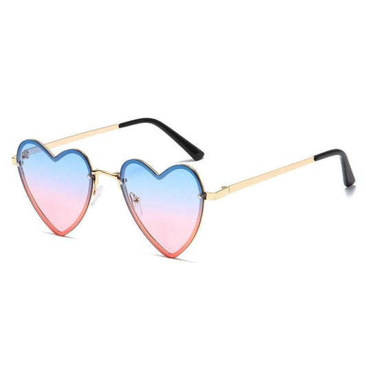 Cora Rimless Heart Sunglasses - Rad Sunnies