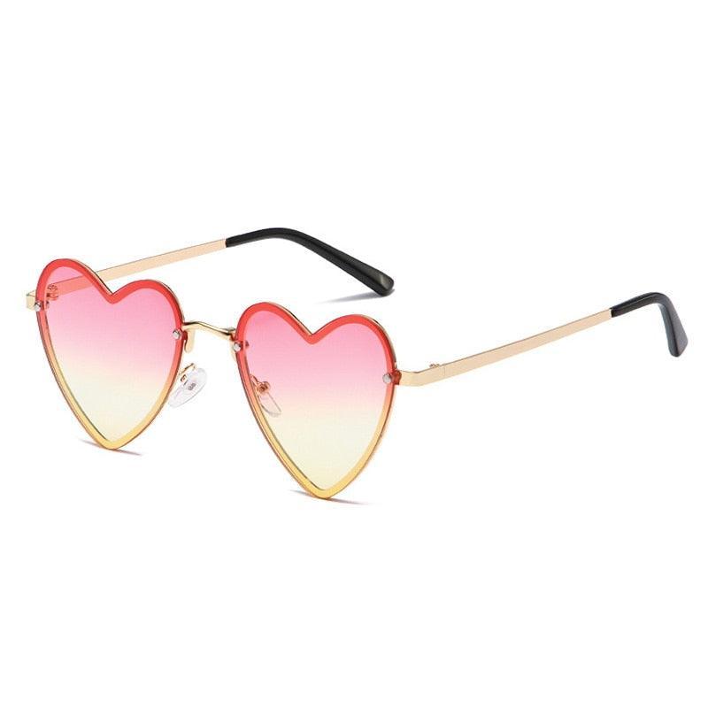 Cora Rimless Heart Sunglasses - Rad Sunnies