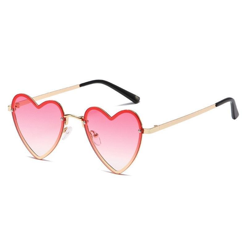 Cora Rimless Heart Sunglasses - Rad Sunnies