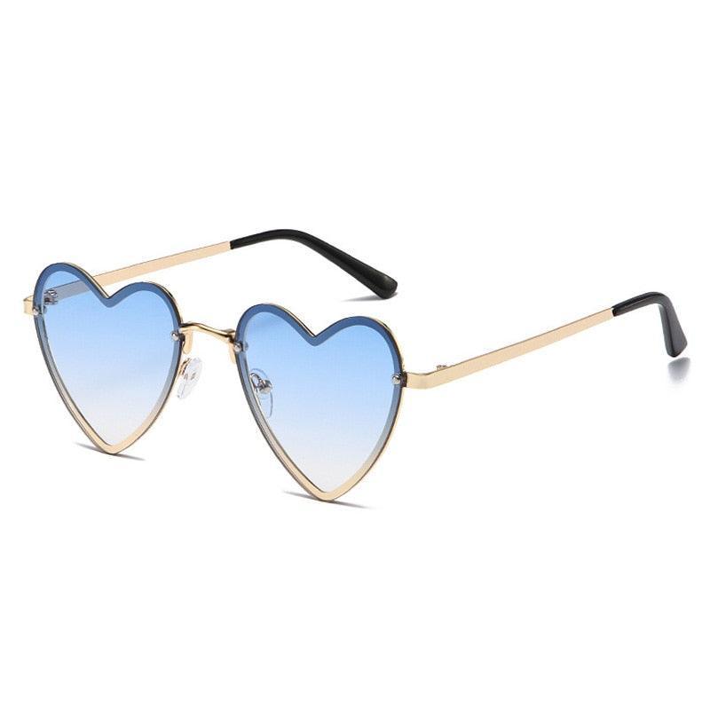 Cora Rimless Heart Sunglasses - Rad Sunnies