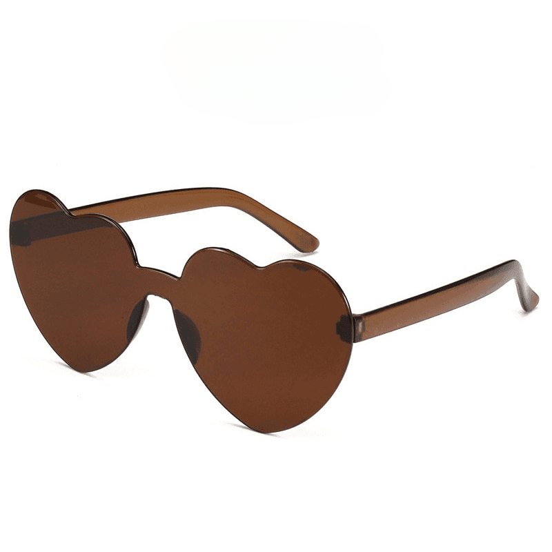 Cupid Rimless Heart Sunglasses - Rad Sunnies