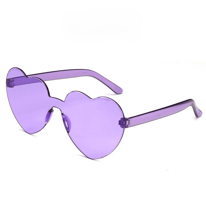 Cupid Rimless Heart Sunglasses - Rad Sunnies