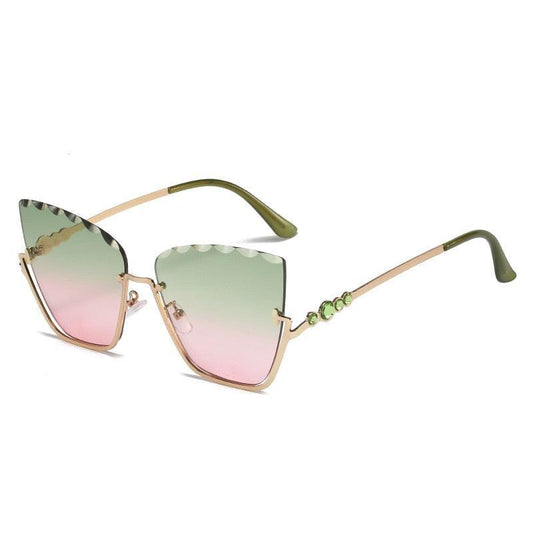 Diva Rimless Cat Eye Sunglasses - Rad Sunnies