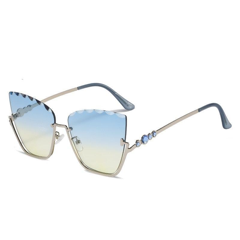 Diva Rimless Cat Eye Sunglasses - Rad Sunnies