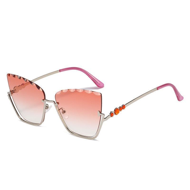 Diva Rimless Cat Eye Sunglasses - Rad Sunnies