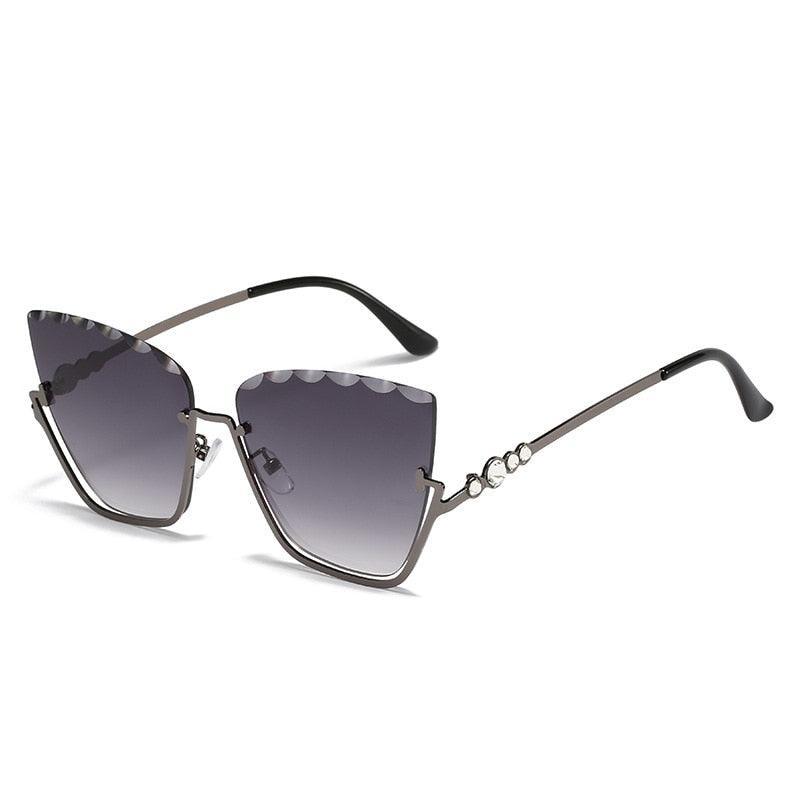 Diva Rimless Cat Eye Sunglasses - Rad Sunnies