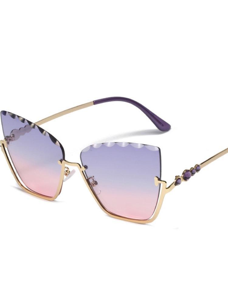 Diva Rimless Cat Eye Sunglasses - Rad Sunnies