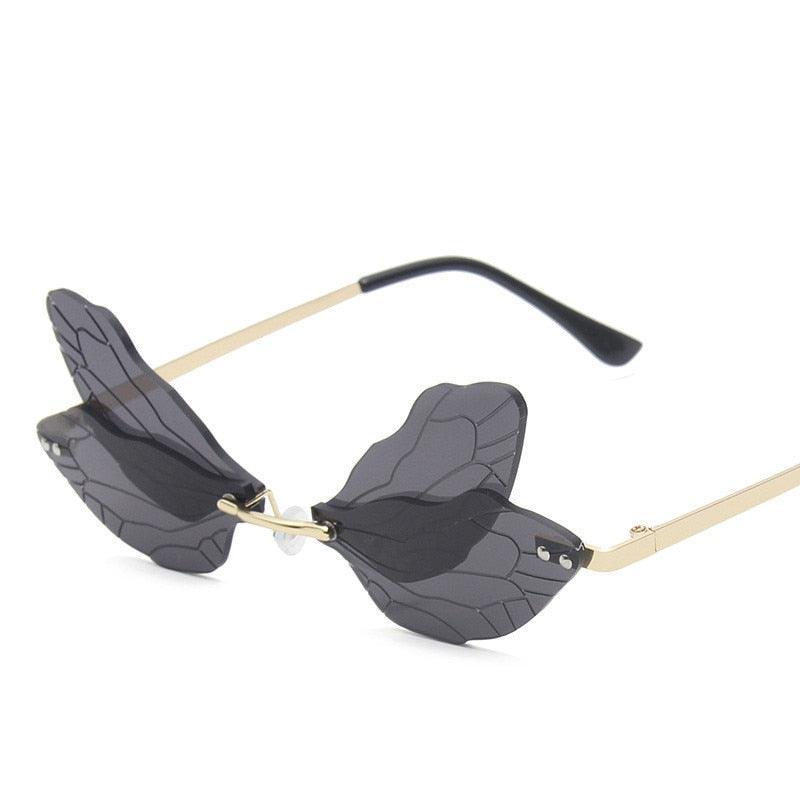 Fairy Rimless Wing Sunglasses - Rad Sunnies