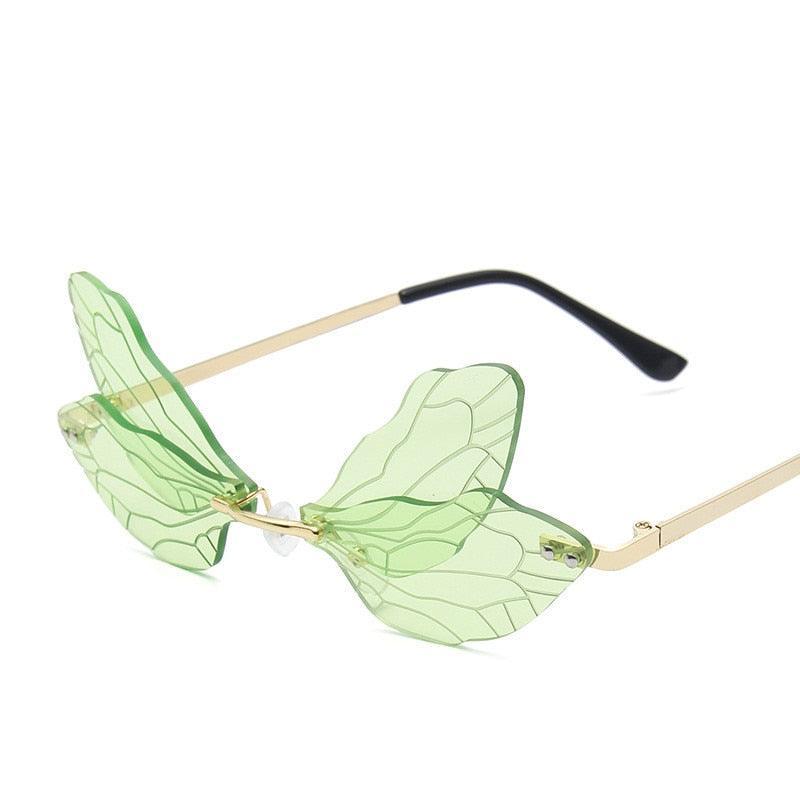 Fairy Rimless Wing Sunglasses - Rad Sunnies