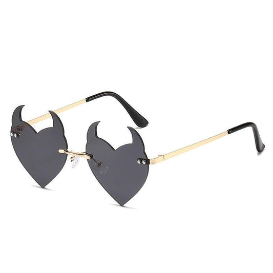 Faun Rimless Heart Sunglasses - Rad Sunnies