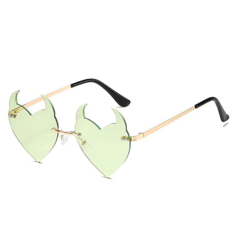 Faun Rimless Heart Sunglasses - Rad Sunnies