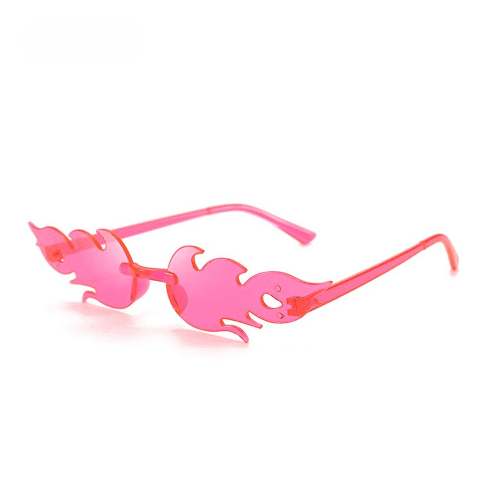 Firefly Rimless Flame Sunglasses - Rad Sunnies