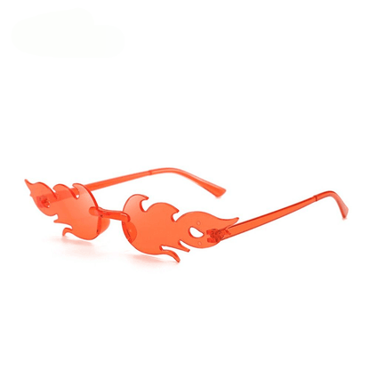 Firefly Rimless Flame Sunglasses - Rad Sunnies