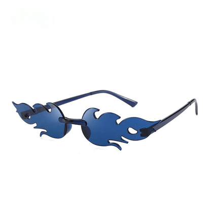 Firefly Rimless Flame Sunglasses - Rad Sunnies