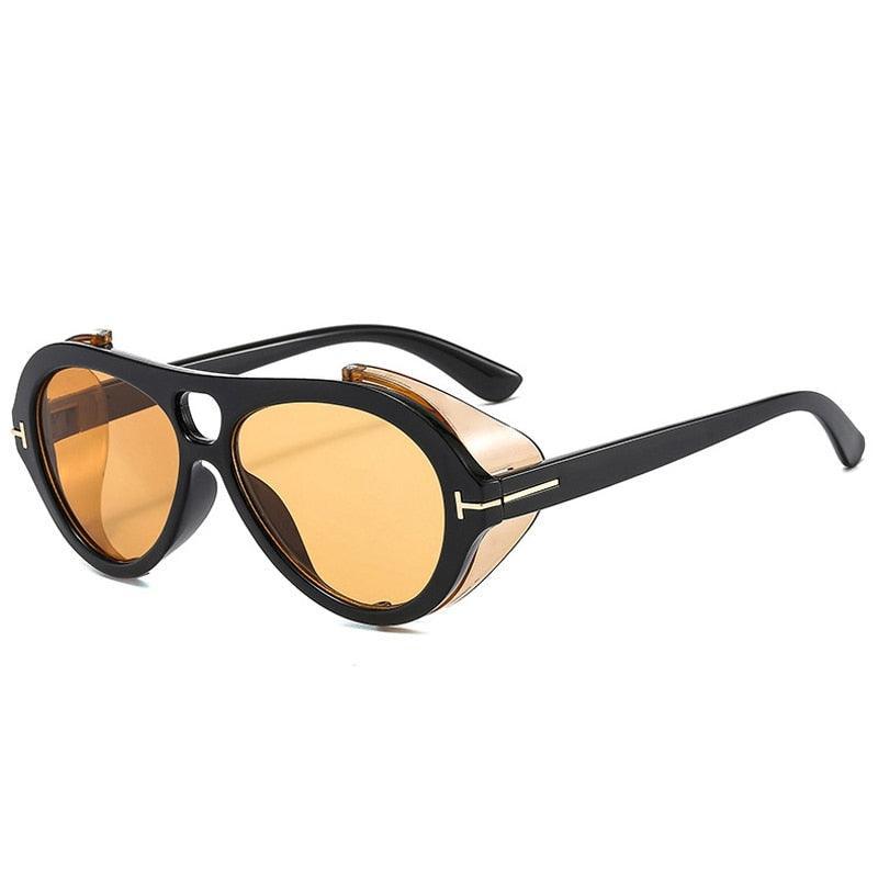 Gale Steampunk Aviator Sunglasses - Rad Sunnies