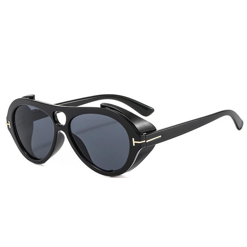Gale Steampunk Aviator Sunglasses - Rad Sunnies