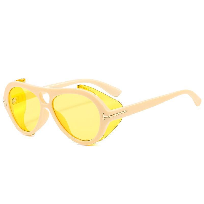Gale Steampunk Aviator Sunglasses - Rad Sunnies