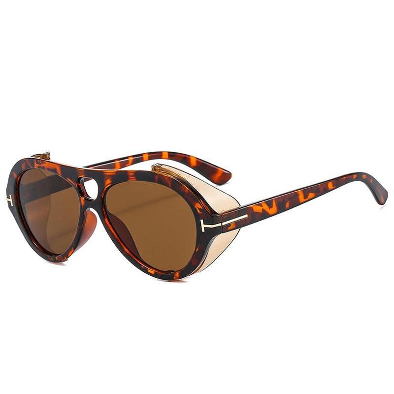 Gale Steampunk Aviator Sunglasses - Rad Sunnies
