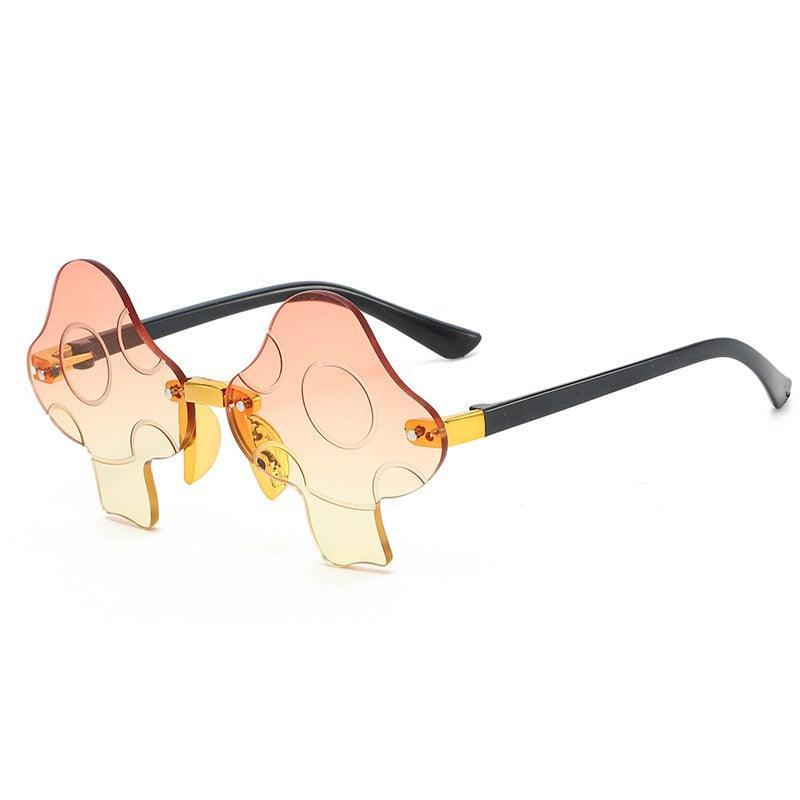 Groovy Rimless Shrooms Sunglasses - Rad Sunnies